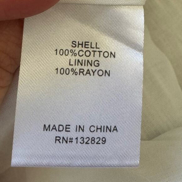 Tularosa White & Metallic Gold Midi Skirt Size Small - Picture 7 of 8